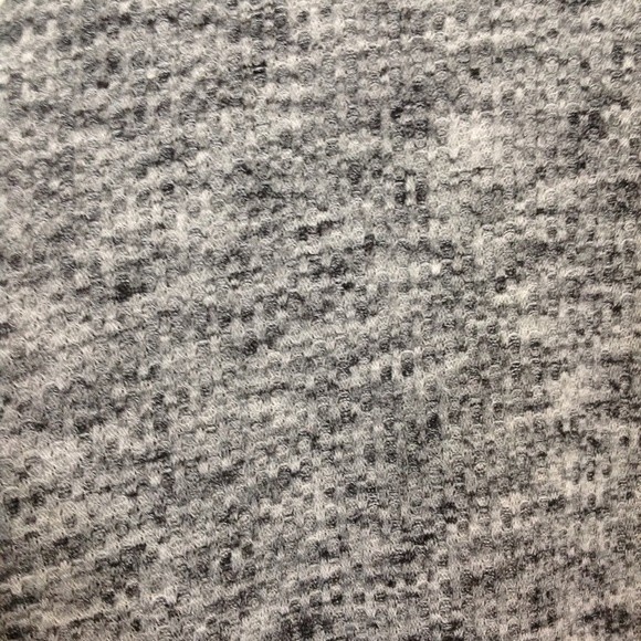 KNOX ROSE Size X-Large Gray Marled Waffle Knit Long Sleeve Embroidered Top Boho - Picture 4 of 9